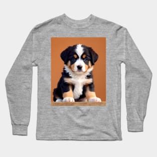 Burnese Mountain Puppy 04 Long Sleeve T-Shirt